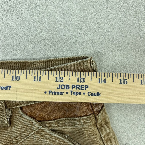 Vintage Roper Jeans‎ Mens 27x36 Brown Western Leather Trim High Rise Cowboy 90s - Picture 12 of 14